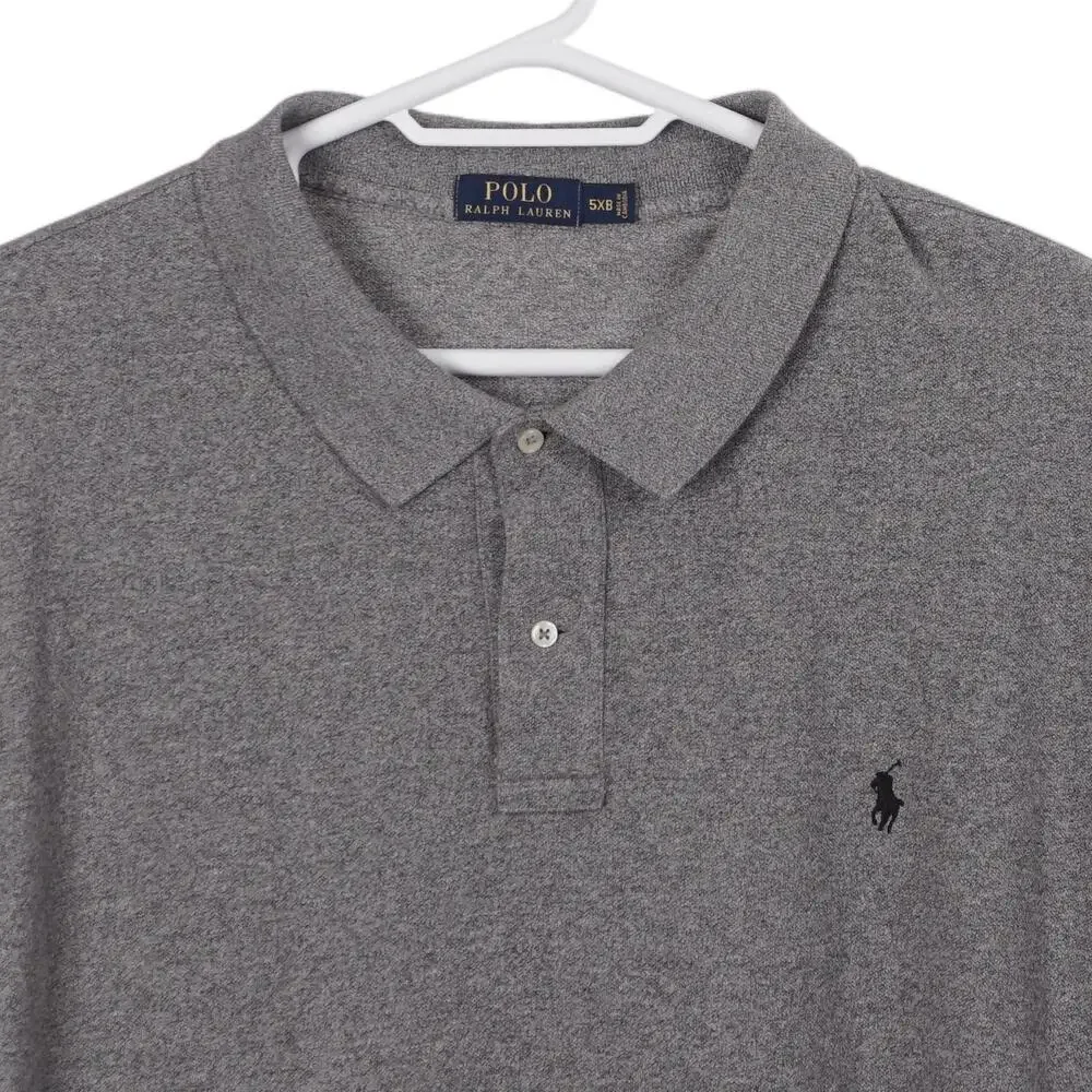Polo Ralph Lauren Polo Shirt Men 5XB Gray Cotton Short Sleeve Pony Logo Casual